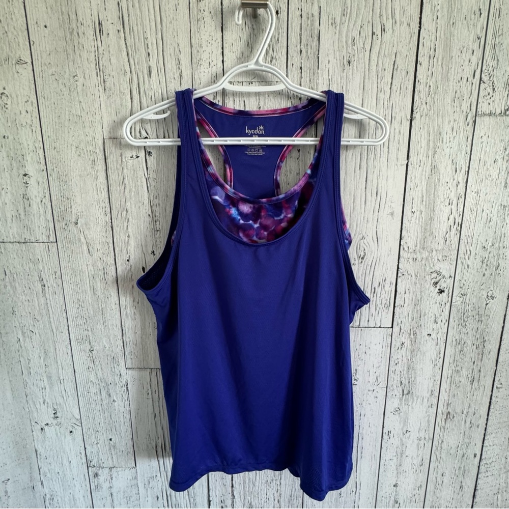Kyodan Mesh Built in Bra Athletic Tank Top, EUC, Women’s Size Medium